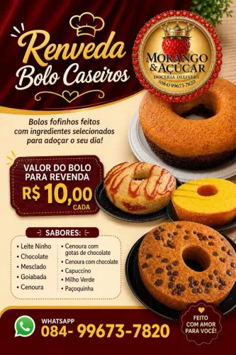 Bolo Caseiro para REVENDA
