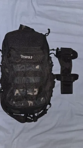 Mochila Tranaversal Wolf Attack - 9MM Double Black