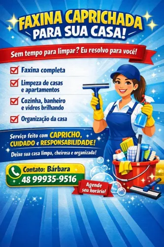 Faxina na sua casa