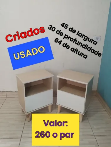 Mesas de cabeceira - ENTREGO 