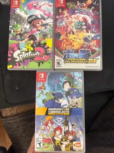 Lote 3 Jogos Nintendo Switch - Pokémon + Digimon + Splatoon (BH/Savassi)