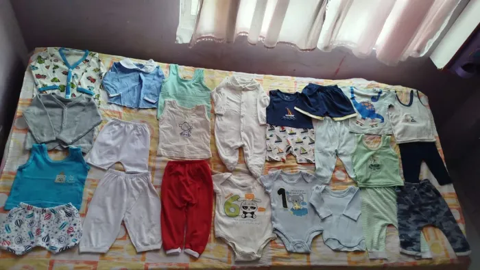 Lote de bebê menino com 20 peças veste de 0 a 3 meses