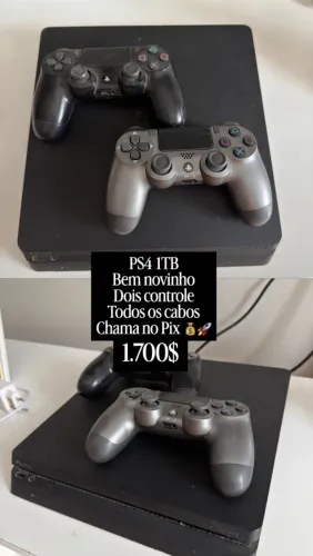PS4 1TB SEMI NOVO