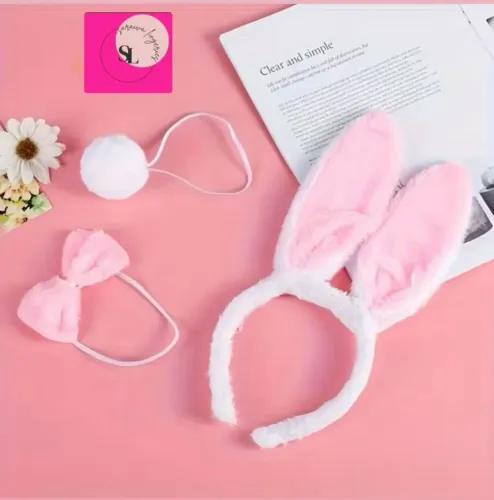 Kit fantasia coelhinha para festas.