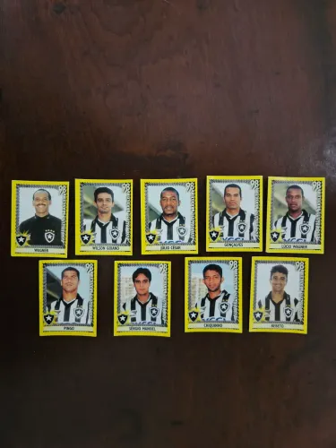 9 figurinhas jogadores Botafogo CB 1998 nunca coladas
