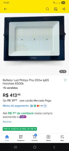 Refletor LED Philips Pila 200w