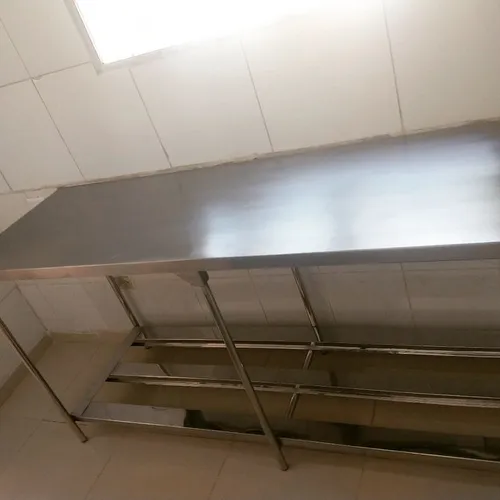 Coifa de inox mesa prateleira