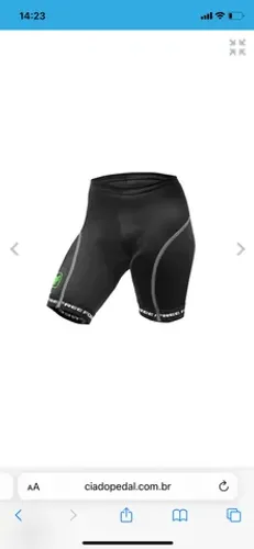 Bermuda para ciclista infantil acochoada