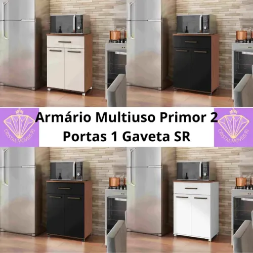Armário Multiuso Primor 2 Portas 1 Gaveta SR