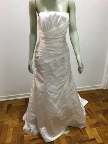 Vestido Noiva Tamanho P White Benjamin Roberts Otimo Estado