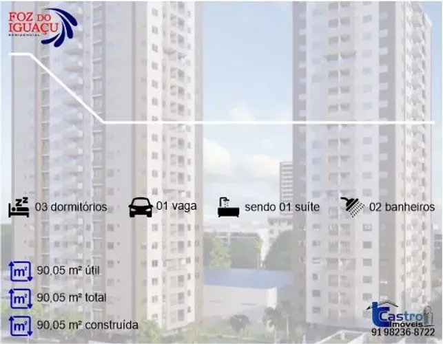 Foz do Iguaçu Residencial. 3/4. 1 ou 2 Vagas. J73