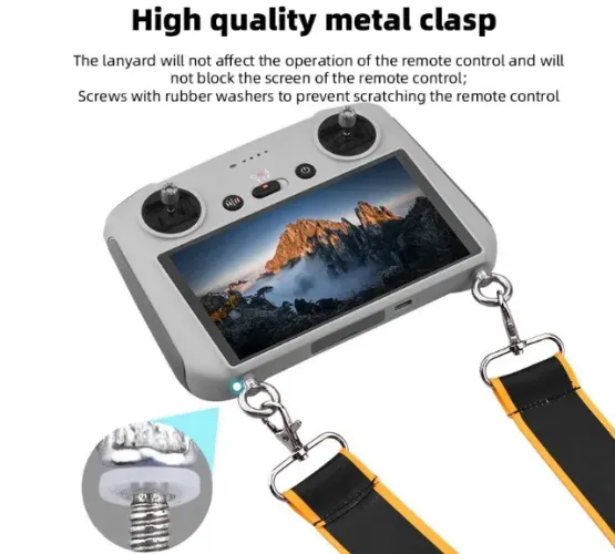 Dji Cordao Alça Pescoço P/ Controle Drone Dji Mavic Mini 3 Pro Air 2s Arduino COD-CP718  