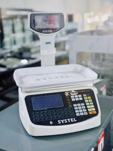 balança etiquetadora 30 kg systel até 8000 mil itens (alef)