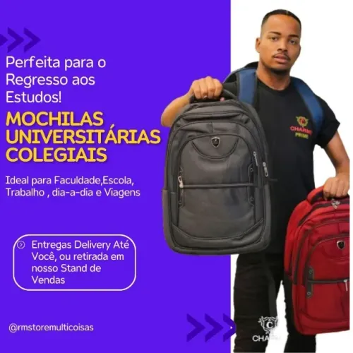 Mochila Escolar com Design Inovador: Pronta para a Volta às Aulas!