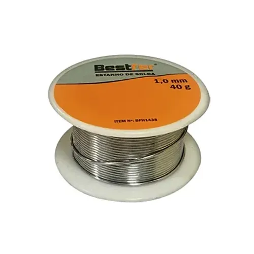 Estanho em Fio Carretel 1mm 40g para Solda