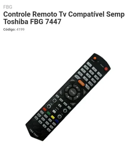 Controle remoto similar Toshiba LCD