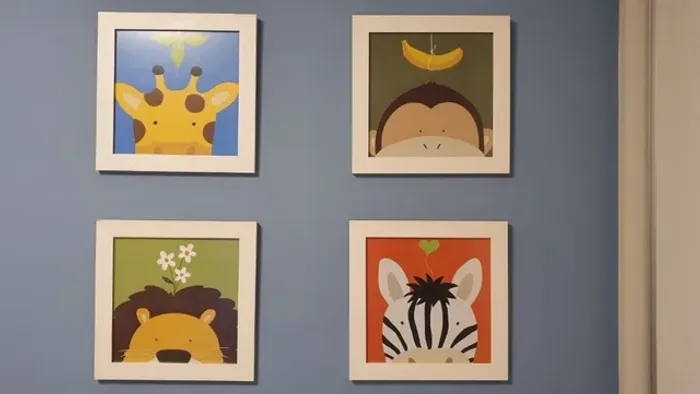 Quadros de decoração para quarto infantil safari