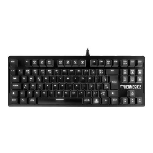 Teclado Gamer Mecânico Gamdias Hermes E2 Led White Switch Blue - WZetta