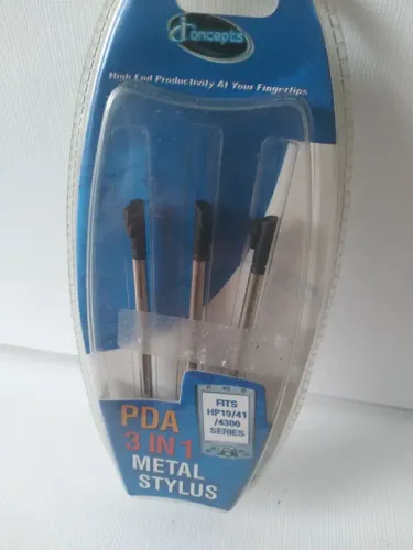 Canetas Stylus para PDA HP 19/41 e 4300 - 3 em 1 - Metal