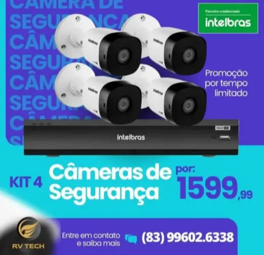 Cameras de Segurança - Cerca elétrica - Alarme - Motor Portão