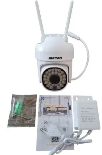 Câmera de Segurança 360* Wi-Fi Full Color JORTAN JT-8161QJ - 1080P NOVA