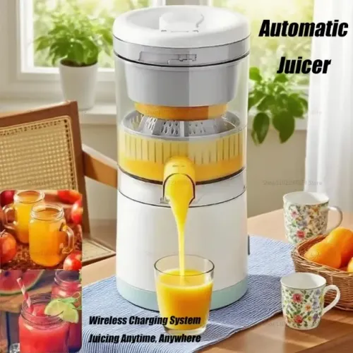 Espremedor elétrico portátil usb recarregável para laranja limão suco doméstico espremedor