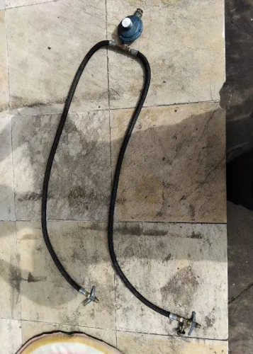 kit de mangueira dupla para 2 P13 para fogão ou forno de alta pressão ou comuns.