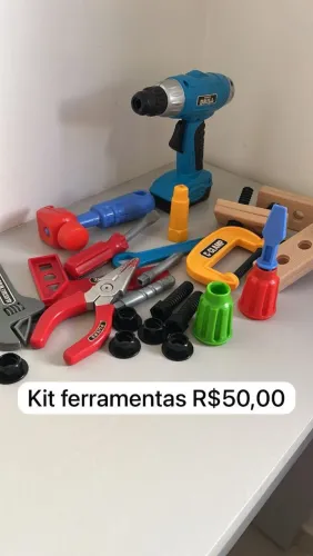 Kit de ferramentas infantil