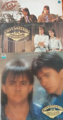 DISCO VINIL CHITAOZINHO E XORORO 3 ÁLBUNS 