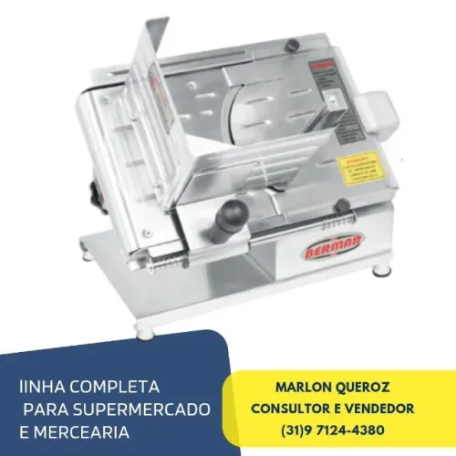 Fatiador de Frios Bermar 22CM Inox Semi Automático
