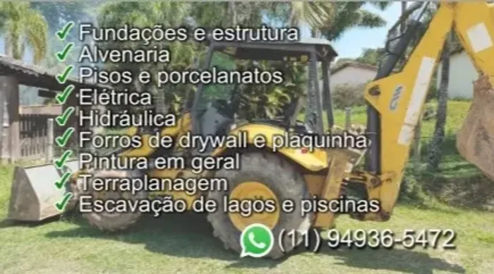 Terraplanagem, Empreitada de obra, construção , reforma 