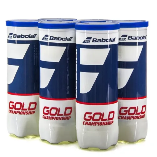 Bola de tênis babolat gold championship pack com 6 tubos
