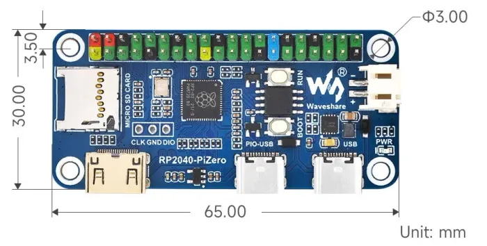 Placa Pi RP2040-PiZero