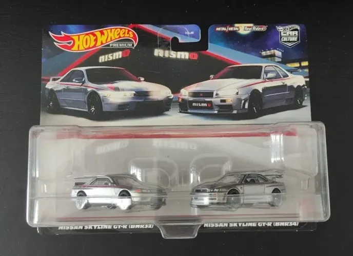 Hot Wheels - Pack 2 Nissan Skyline Gt-R BNR32 e BNR34 - HCY75