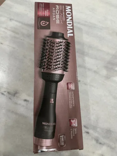 Escova Secadora Mondial Black Rose Argan 3 em 1 - 220v