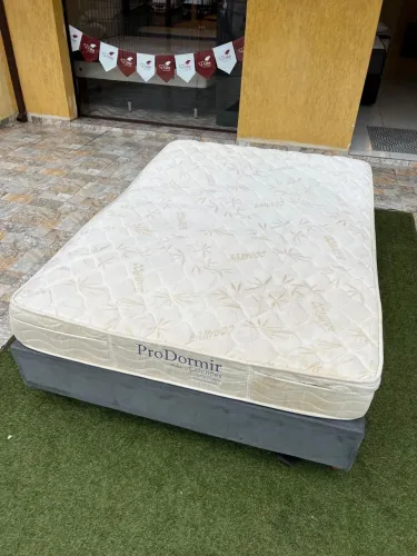 Cama Box de Casal - Base Box + Colchão PROBEL USADO - ENTREGAMOS