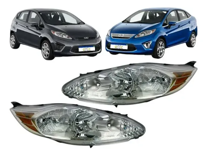 Farol New Fiesta Mexicano 2011 2012 2013 Hatch Sedan Tyc