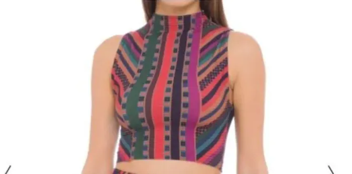 Blusa Farm Chevron colorida