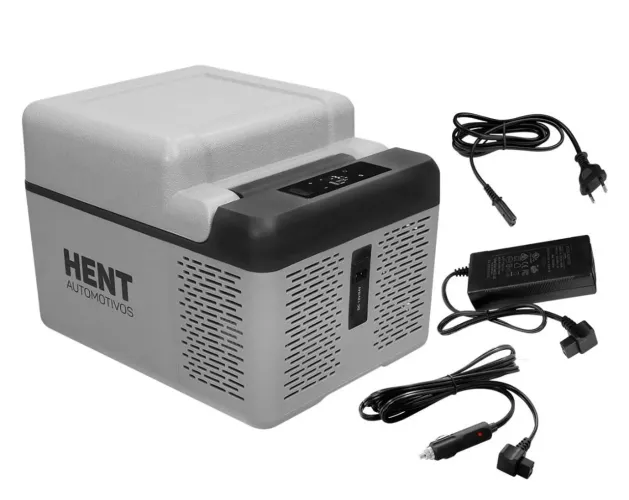 Mini Geladeira Portátil 12 Litros HENT Automotivos Quadrivolt  12v 24v 110v 220v
