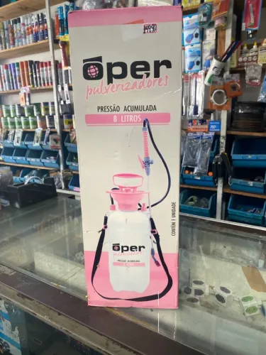 Pulverizador Oper 8 Litros Pressão Acumulada