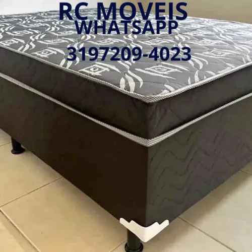 Cama Box Casal OrthoBox + Colchão D33 - Conforto, Suporte e Durabilidade