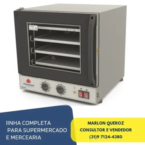 Forno Fast Oven Elétrico 4 Esteiras Turbo