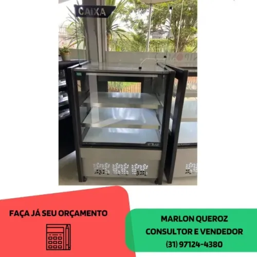 Balcão Caixa 80CM Preto Polar