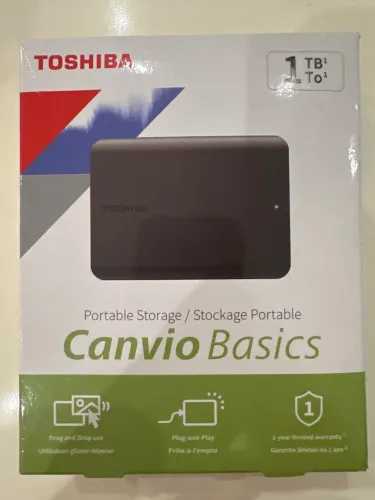 HD externo 1TB Toshiba novo