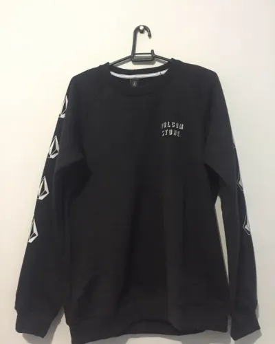 Moletom careca Volcom Stone Preta