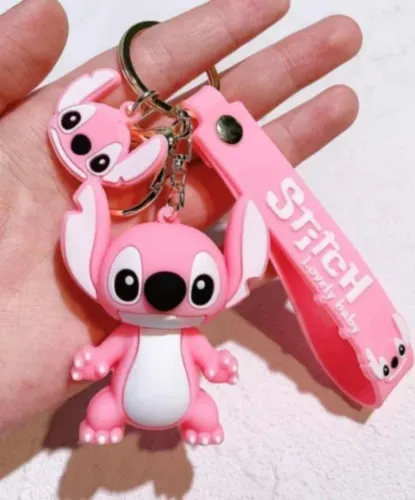 CHAVEIRO LILO STITCH ROSA 