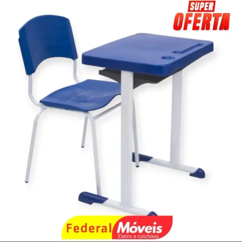 Mesa Escolar para Adulto - Tampo de Plástico, Praticidade e Durabilidade