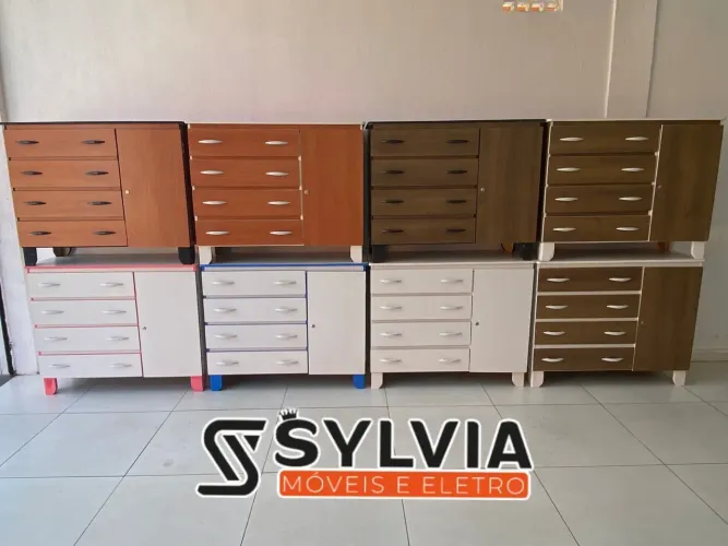 Cômoda 4 gavetas com sapateira 