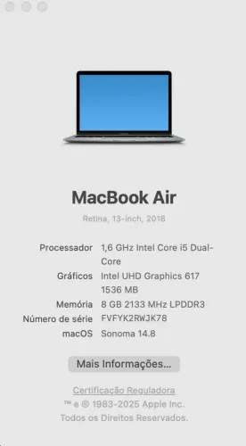 Macbook Air Retina, 13-inch, 2018