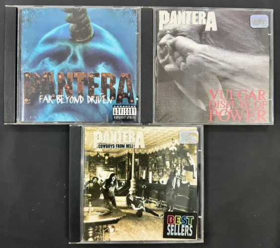 Lote 3 CDs originais rock banda Pantera colecionador